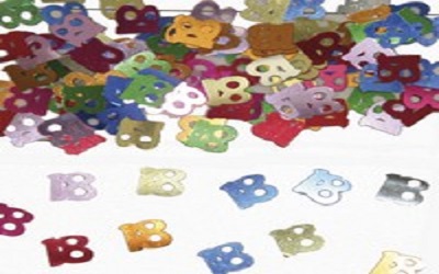 NUMERI CONFETTI PLASTICA