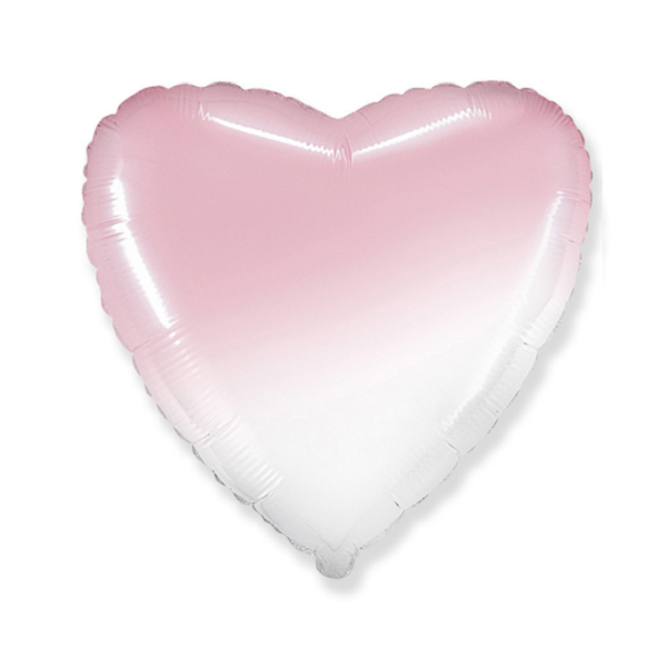 CUORE SFUMATO ROSA 18"