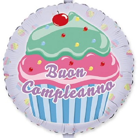 BUON COMPLEANNO CUPCAKE 18"