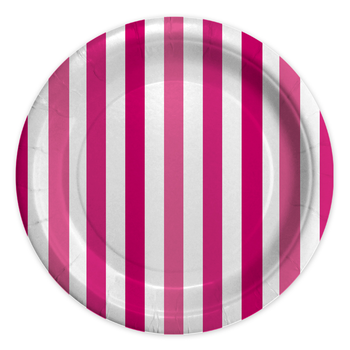 Stripes Fuxia Piatti - Clicca l'immagine per chiudere