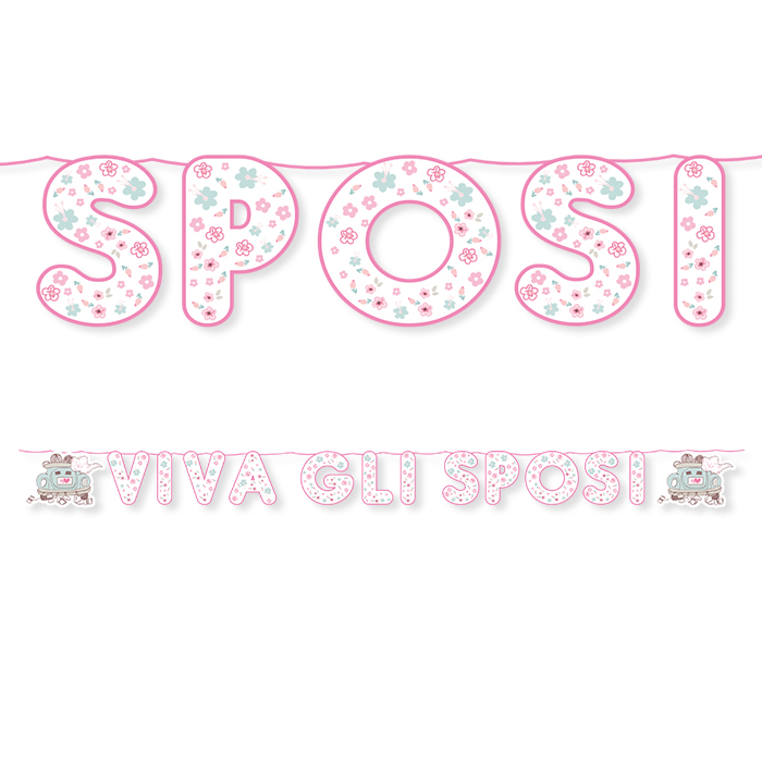 FESTONE VIVA GLI SPOSI