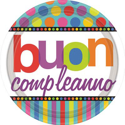 BUON COMPLEANNO PIATTO