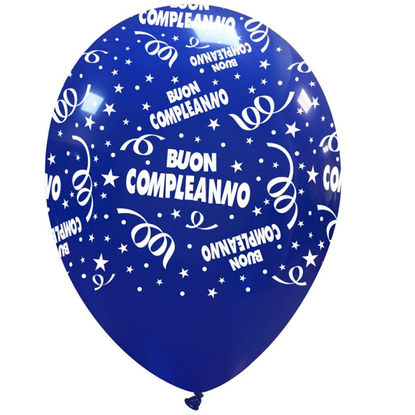 BUON COMPLEANNO 12" BLU