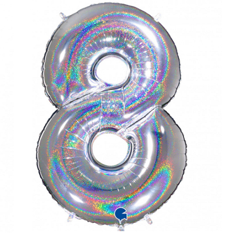 NUMERONE MYLAR PRISMATO ARGENTO