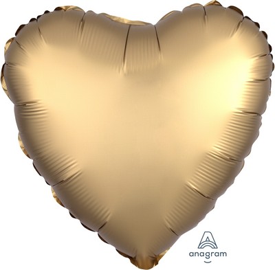 18" CUORE SATINATO GOLD